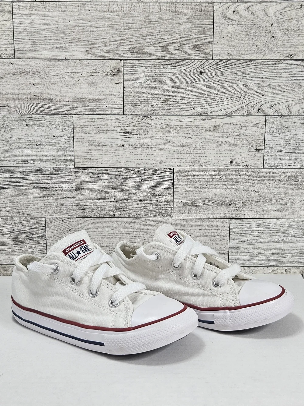 CONVERSE 7J256 OPTICAL WHITE LOW TOP CANVAS CASUAL BABY SHOE TODDLER